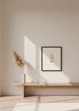 Artistic depiction of a fingerprint with color gradient on a textured beige background, signed 'Flavio'.