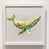 URBAN WHALE — ORIGINAL LED LIGHT BOX PAINTING
